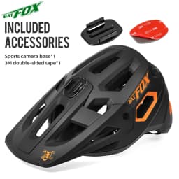 BATFOX New Outdoor DH MTB Bicycle Helmet Integrally-molded Road Mountain Bike Helmet Ultralight Racing Riding Cycling Helmet