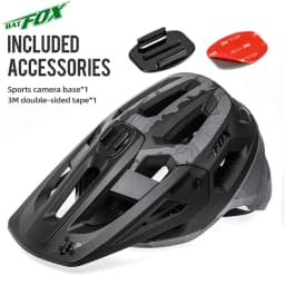 BATFOX New Outdoor DH MTB Bicycle Helmet Integrally-molded Road Mountain Bike Helmet Ultralight Racing Riding Cycling Helmet