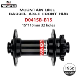 Novatec MTB Front Hub 32 Holes Thru 100x15mm Boost 110x15mm Mountain Bike Bearing Hub 32H Bicycle Parts