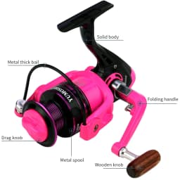 Stong Power Fishing Reel +Line 2000-7000 Spinning More Stable For Any Fish Species Left/Right Hand Spinning Reel Max Drag 5-12Kg
