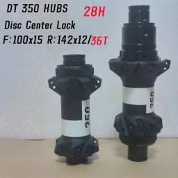 DT 350 MTB Wheel Hub Straightpull Bicycle, Disc 28H, Center Brake, Front 100 110, Rear 142 148 36T, original, 2021