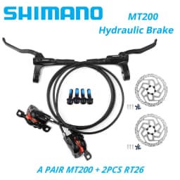 Original Shimano MT200 MTB Mountain Bike Hydraulic Disc Brake Left Front Right Rear 145CM Rotor RT56 RT54 RT26 RT30 HS1 G3 160MM
