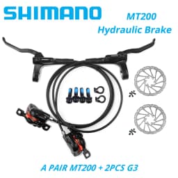 Original Shimano MT200 MTB Mountain Bike Hydraulic Disc Brake Left Front Right Rear 145CM Rotor RT56 RT54 RT26 RT30 HS1 G3 160MM
