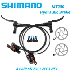 Original Shimano MT200 MTB Mountain Bike Hydraulic Disc Brake Left Front Right Rear 145CM Rotor RT56 RT54 RT26 RT30 HS1 G3 160MM