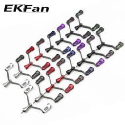 EKFan 115MM Fishing Carbon Double Handles 35G For Dawa Shmano Spinning Reel DIY
