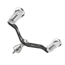 EKFan 115MM Fishing Carbon Double Handles 35G For Dawa Shmano Spinning Reel DIY