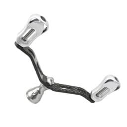 EKFan 115MM Fishing Carbon Double Handles 35G For Dawa Shmano Spinning Reel DIY