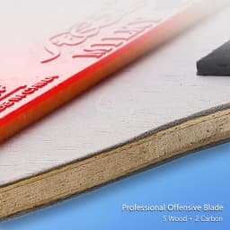 Yinhe 10-star Ping Pong Racket 10B Carbon Offensive Pingpong Table Tennis Racket for Intermediate Quick Attack with Fine Control