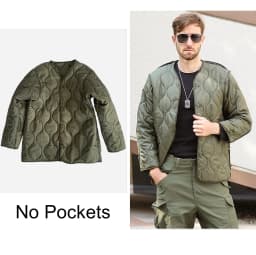 Field Tactical M65 Windbreaker Jacket Inner Lining with Pockets M43 M51 Warm Cotton Coat Liner Outdoor Hiking Climbing Clothes