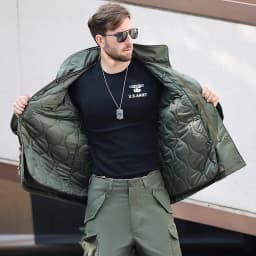 Field Tactical M65 Windbreaker Jacket Inner Lining with Pockets M43 M51 Warm Cotton Coat Liner Outdoor Hiking Climbing Clothes