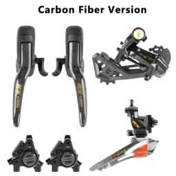 LTWOO RX Disc 2x12 Speed Road Bike Hydraulic Disc Brake Groupset Carbon & Alloy Version Capability with R7170 R8170