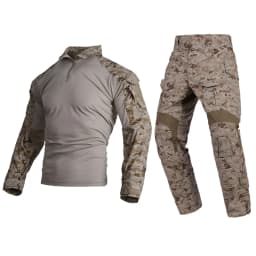 Emersongear Tactical E3 Combat Uniform Sets 2017 Shirt Pants Tops Duty Cargo Trouser Mens Camouflage Suits Sports Hiking AOR1