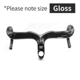 ULLICYC-Integrated Carbon Road Bicycle Handlebar, T800, 28.6mm, Gloss/Matte, Internal Routing, Superlight Bike Accessories