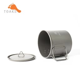 TOAKS 650ml Pot Titanium Cup Ultralight Outdoor Tableware Camping Mug Camping Equipment POT-650-L