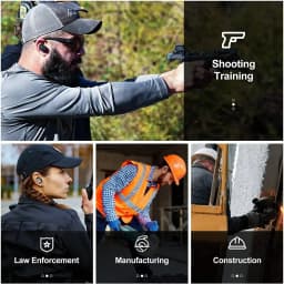 EARMOR M20 Tactical Noise Cancelling Earbuds Electronic Earbuds Shooting Earmuffs / For Law Enforcement High Noise Environment