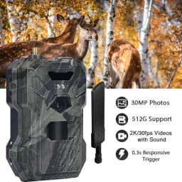HC-880Pro 4G Trail Camera 30MP 2K Resolution Night Vision Hunting Wildlife Game Monitoring Camera 120 Degree Field of View