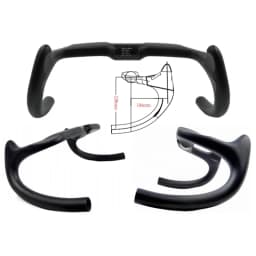 BIKEDOC 330MM Bunch Bars Track Carbon Handlebars Super Light Aero Sprint Handle Bar