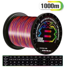 Japan Original Xbraid Upgrade X8 Multicolor High Quality Multifilament Line Super Strong Saltwater Fishing Line 1000M/500M/300M