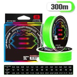 Japan Original Xbraid Upgrade X8 Multicolor High Quality Multifilament Line Super Strong Saltwater Fishing Line 1000M/500M/300M