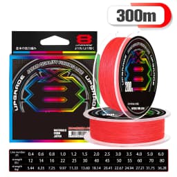 Japan Original Xbraid Upgrade X8 Multicolor High Quality Multifilament Line Super Strong Saltwater Fishing Line 1000M/500M/300M