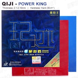 DOUBLE FISH QIJI Table Tennis Rubber Sticky ITTF Approved Durable Ping Pong Rubber Sheet with Pre-tuned High Elastic Sponge