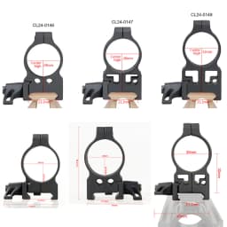 PPT Tactical 2PCS/Set Steel Quick Release Low Medium High Profile Mount 25.4mm 30mm Diameter Hunting Scope Ring for Outdoor