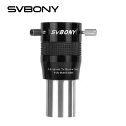 SVBONY SV216 1.25" 2X 4-Element Barlow Lens for Imaging Visual Applications