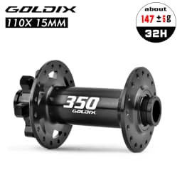 GOLDIX GDX350 32H Light Bicycle Hub Sealed Bearing 6-bolt Disc Brake J-Bend 32 Holes Ratchet 26T BOOST MTB Hub for Shimano SRAM