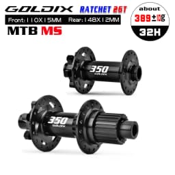 GOLDIX GDX350 32H Light Bicycle Hub Sealed Bearing 6-bolt Disc Brake J-Bend 32 Holes Ratchet 26T BOOST MTB Hub for Shimano SRAM