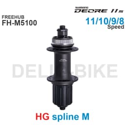 SHIMANO DEORE M5130 HUB Front Hub HB-M5100 Rear FREEHUB FH-M5100 HG Spline M 8 9 10 11 Speed Quick Release Original Parts