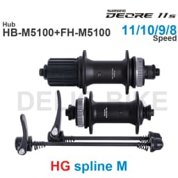 SHIMANO DEORE M5130 HUB Front Hub HB-M5100 Rear FREEHUB FH-M5100 HG Spline M 8 9 10 11 Speed Quick Release Original Parts