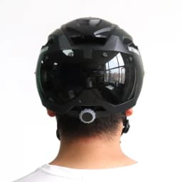 Bike Helmet With Sun Goggle Visor Men Bicycle Helmet Sunglasses Shield Road MTB Cycling Helmets