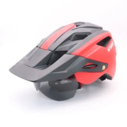 Bike Helmet With Sun Goggle Visor Men Bicycle Helmet Sunglasses Shield Road MTB Cycling Helmets