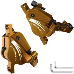 DYISLAND Electric Bike Line Pulling Oil Pressure Calipers Mountain Bike Line Pulling Hydraulic Disc Brake Calipers