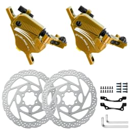 DYISLAND Electric Bike Line Pulling Oil Pressure Calipers Mountain Bike Line Pulling Hydraulic Disc Brake Calipers