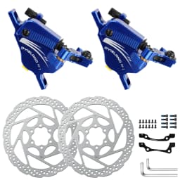 DYISLAND Electric Bike Line Pulling Oil Pressure Calipers Mountain Bike Line Pulling Hydraulic Disc Brake Calipers