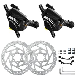 DYISLAND Electric Bike Line Pulling Oil Pressure Calipers Mountain Bike Line Pulling Hydraulic Disc Brake Calipers