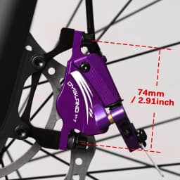 DYISLAND Electric Bike Line Pulling Oil Pressure Calipers Mountain Bike Line Pulling Hydraulic Disc Brake Calipers