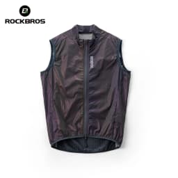 ROCKBROS Windproof Cycling Vest Lightweight Breathable Bicycle Gilet for Men Women Packable Windbreaker Spring Summer Riding