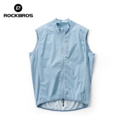ROCKBROS Windproof Cycling Vest Lightweight Breathable Bicycle Gilet for Men Women Packable Windbreaker Spring Summer Riding