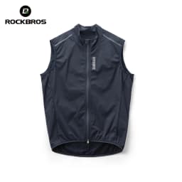 ROCKBROS Windproof Cycling Vest Lightweight Breathable Bicycle Gilet for Men Women Packable Windbreaker Spring Summer Riding