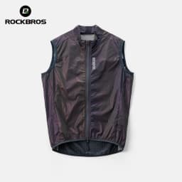 ROCKBROS Windproof Cycling Vest Lightweight Breathable Bicycle Gilet for Men Women Packable Windbreaker Spring Summer Riding