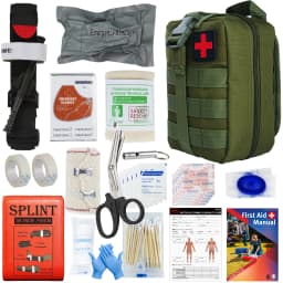 Sanke Rescue EDC Pouch First Aid Kit Tactical Survival Trauma Kit Molle Utility Tool Pouches For Camping Hiking