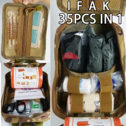 Sanke Rescue EDC Pouch First Aid Kit Tactical Survival Trauma Kit Molle Utility Tool Pouches For Camping Hiking