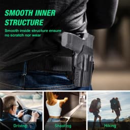 Hellcat Pro Holster OWB Kydex Holster Fit Springfield Armory Hellcat Pro & Hellcat Pro OSP Pistol Outside Waistband Right Hand