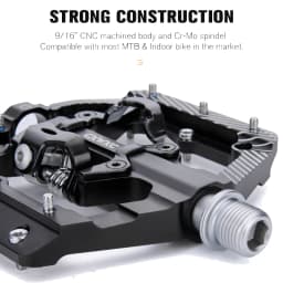 CXWXC CX-150 Bicycle Pedal Dual Function Platform Flat/Clipless Mountain Bike Pedal For SPD Cleats 3 Sealed Bearings Road Bike