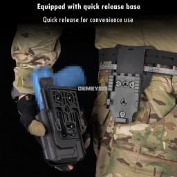 Right Hand Tactical Gun Holster Universal Shooting Hunting Pistol Holder Use with X300U-A Flashlight for SIG SAUER WALTHER
