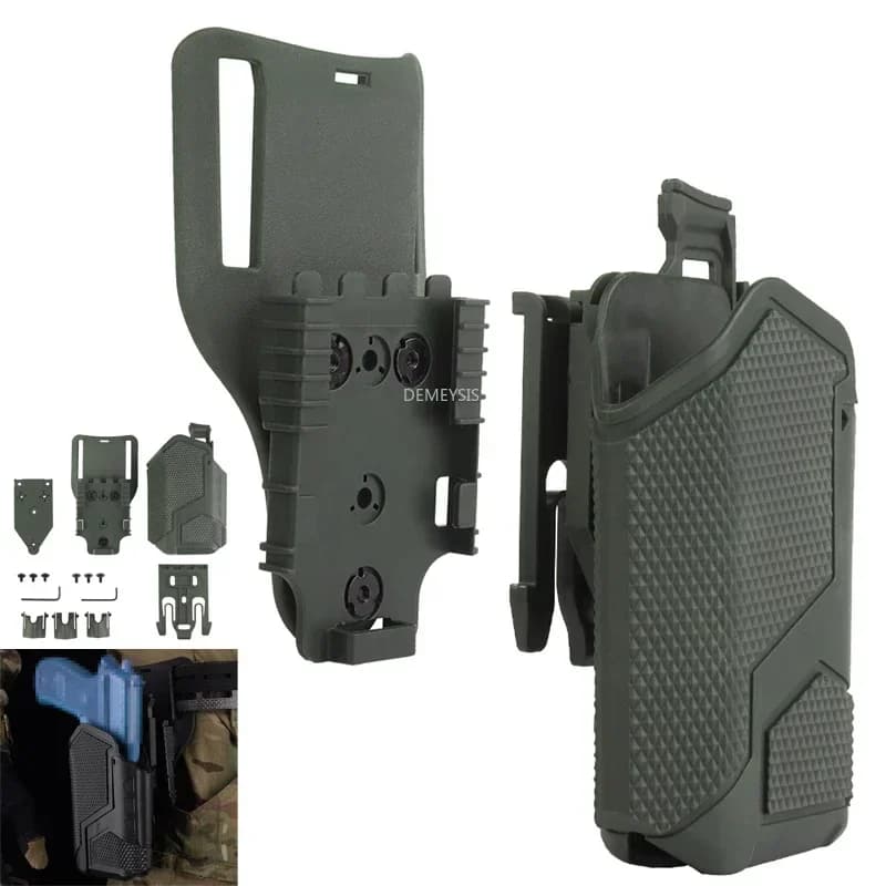 Right Hand Tactical Gun Holster Universal Shooting Hunting Pistol Holder Use with X300U-A Flashlight for SIG SAUER WALTHER