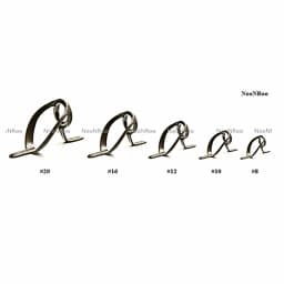 NooNRoo-HBSG Guide Set with SIC Ring, Fishing Rod Repair Guide, Heavy Duty, Saltwater Casting, Boat, Building, HB, 8Pcs, Bag