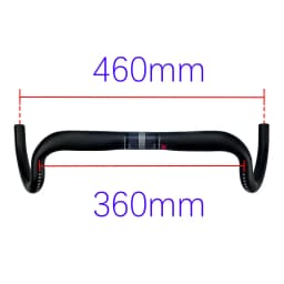 New Carbon Gravel Handlebar Big Flare Bar Cycle Cross Road Bike Handlebars 380/400/420/440mm Carbon Fiber Bicycle Handle